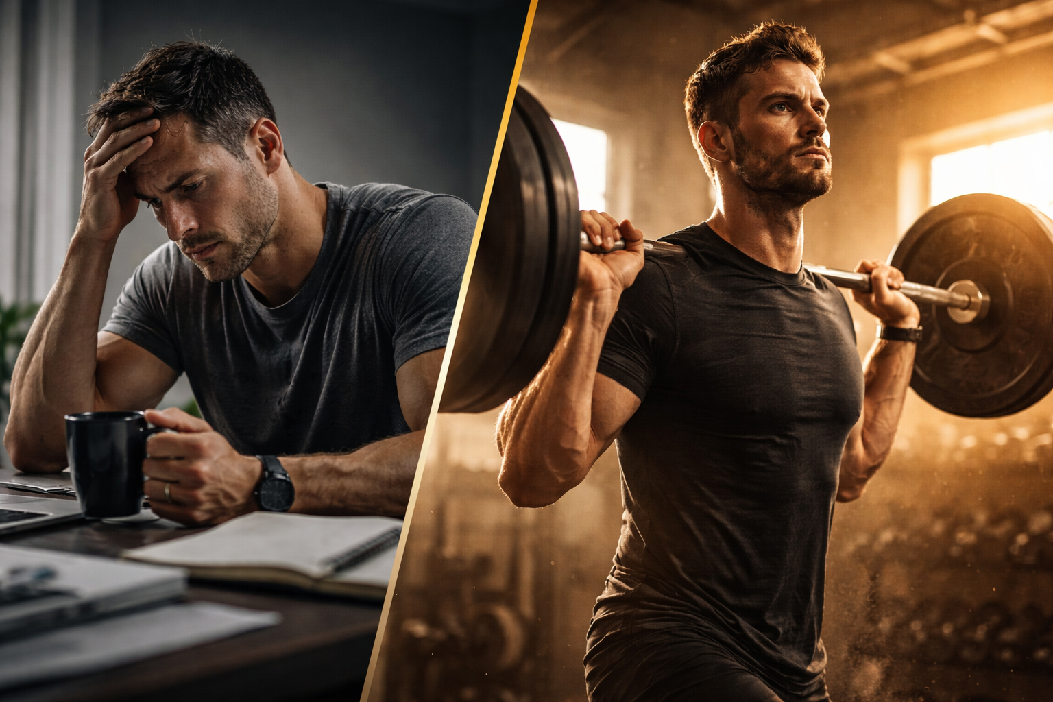 From tired and sluggish to energized and strong - natural testosterone transformation